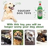 vsshe Bierflaschen-Plüschtiere, 1 Packung Haustier Plüsch Quietschendes Hundespielzeug, Champagnerform Hund Quietschendes Kauspielzeug, Interaktives Sicheres Puppenspiel, Hunde Geburtstagsspielzeug