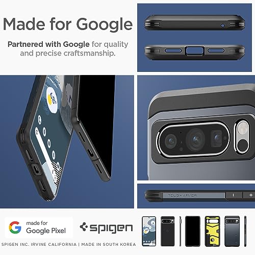 Spigen Tough Armor Case Compatible with Google Pixel 8 Pro - Metal Slate - Image 6