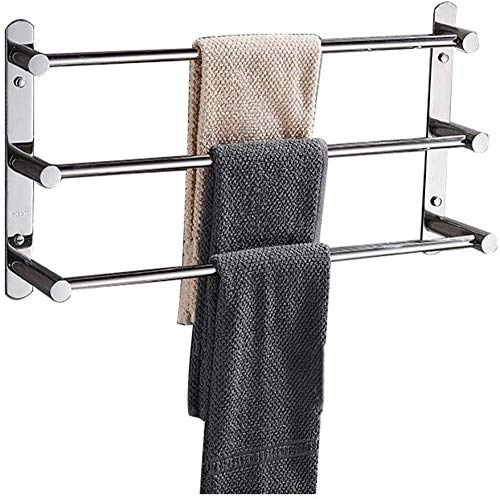 Porte-serviettes en acier inoxydable de 60 cm pour organiser la cuisine familiale