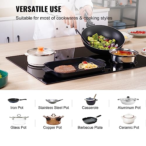 Vevor 30.3 X 20.5 INCH 4 BURNERS STOVE TOP Built In Electric Stove Top, 30 Inch 4 Burners, 240V Glass Radiant Cooktop thumb #3