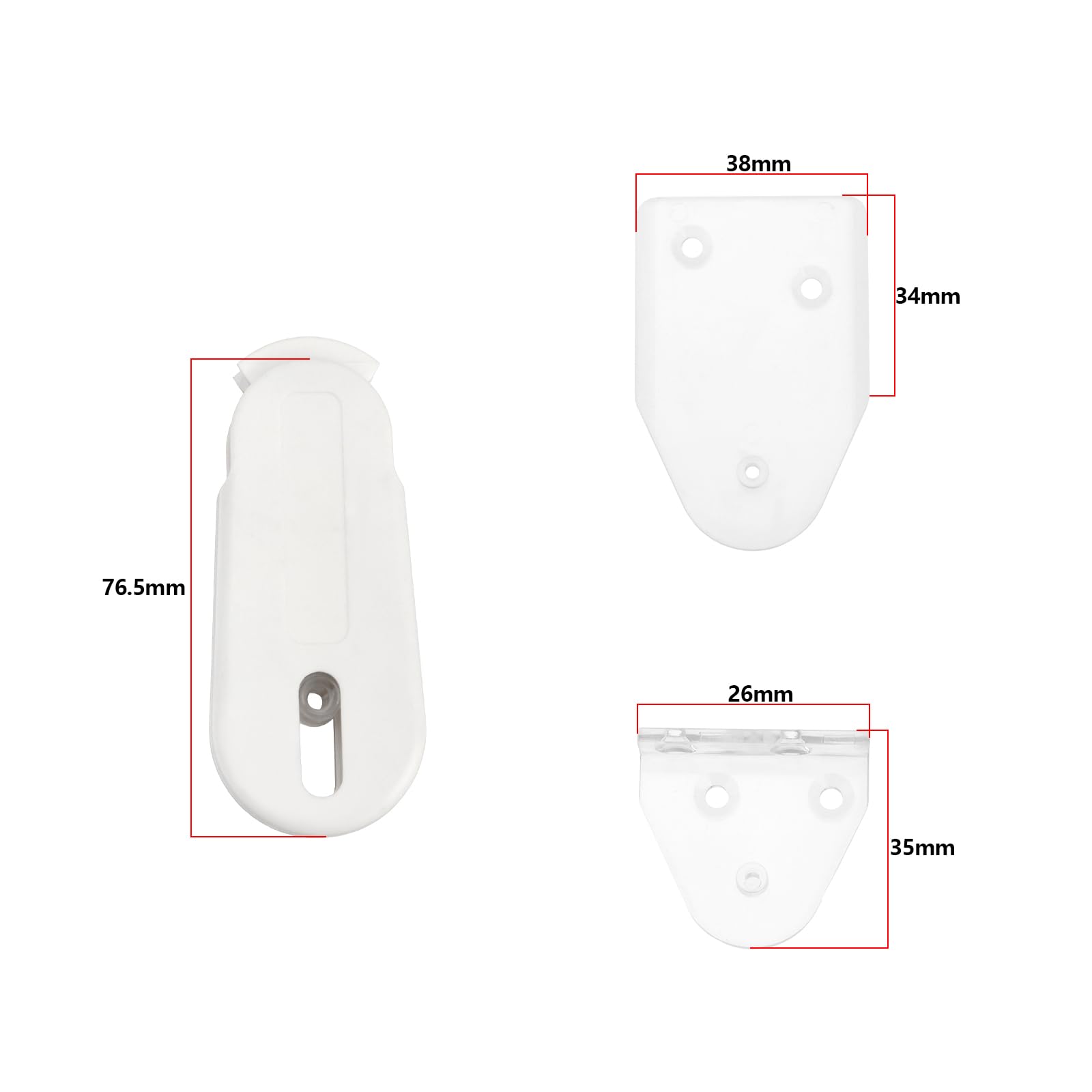 The Lord of the Tools 2 Sets of Curtains Cord Tensioner Compatible with Hunter Douglas Compatible with Levelor for Required on Shades Traversing Panels and Window Treatment White - Image 4