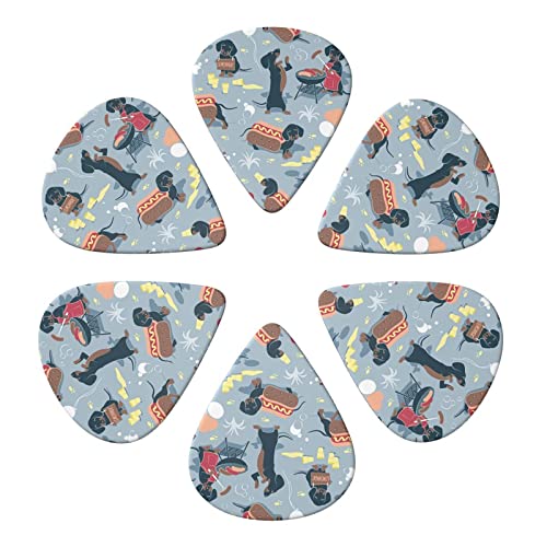 Hot Dogs and Lemonade Lot de 6 médiators pour guitare acoustique, guitare électrique, basse, ukulélé – fin, moyen et… - Les Beatles, Paul McCartney, John Lennon, RIngo Starr, George Harrison Hot Dogs and Lemonade Lot de 6 médiators pour guitare acoustique, guitare électrique, basse, ukulélé – fin, moyen et… – Image 5