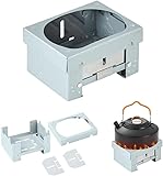 Bufferabc Pocket-sized Foldable Stove Set, Solid Fuel Cooking Appliance with...