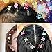 50 pinzas para el pelo con forma de flor tipo perla para...