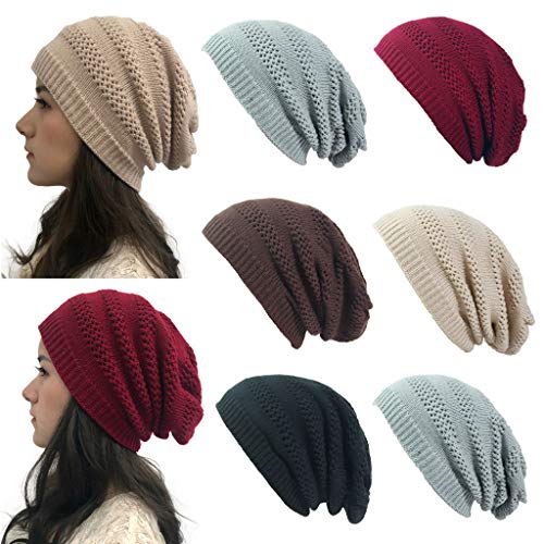 AODONG Chapéus de inverno para mulheres homens cashmere gorro de malha desleixado gorro de inverno m