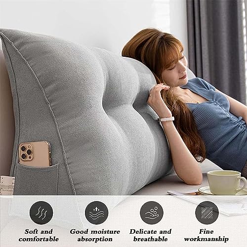 Coussin de tête de lit rembourré grand format 80x50 - 4