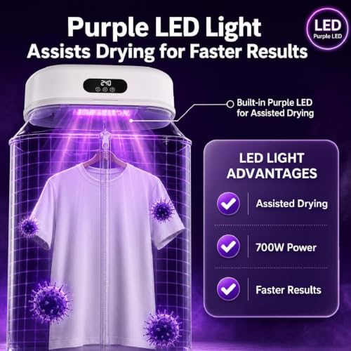 Image of Electric Fast-Drying Machine for Clothes, Portable Foldable Clothes Dryer, Hot Air Drying Bag with Timer, Indoor Laundry Drying Solution for Home, Travel & Rainy Season A1