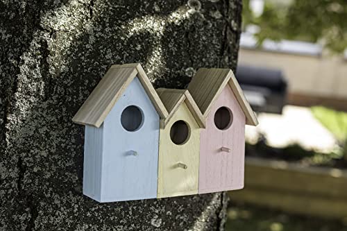 Nichoir petits oiseaux moineaux mésanges robin nester en bois solide - 14