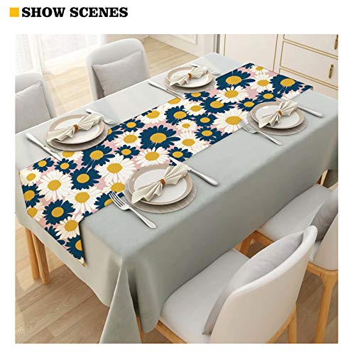 Seanative D25-0827-38 Long Table Runner Non-Slip Tablecovers Aztec Tribal Geometric Print Desk Flag Kitchen Decor Polyester Washable thumb #5