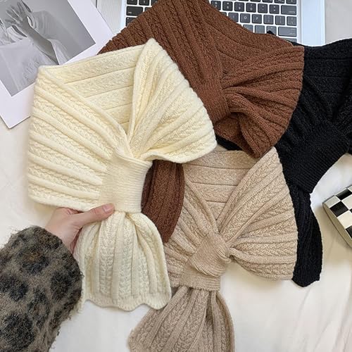 Stylish Ribbed Knitting Scarf Unisex Comfortable Neckwear Cold Weather Scarves For Daily And Party Wear4