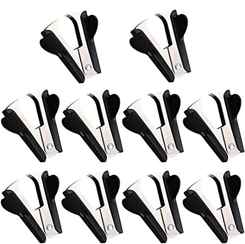 10 PCS Staple Remover, Staple Puller Tool for Office School Home, Black Office Claw Staple Remover