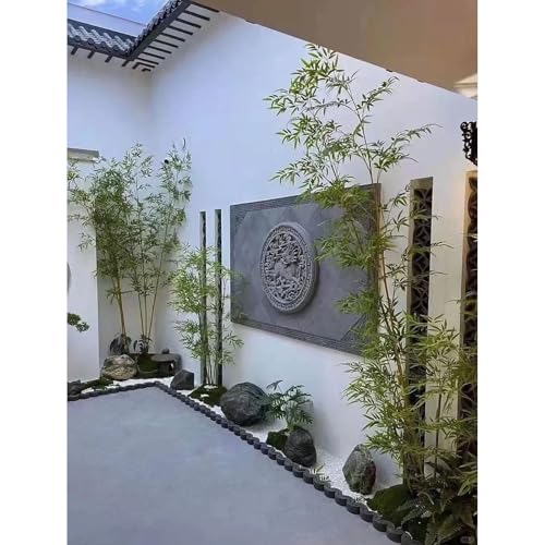 Realistische große Kunst-Bambus-Pflanze, 70 üppige Blätter, 1 m hoch, perfekter künstlicher Bambusbaum für Innen- und Außenbereich, Raumteiler, Aquarium, Restaurant, Zuhause und Büro