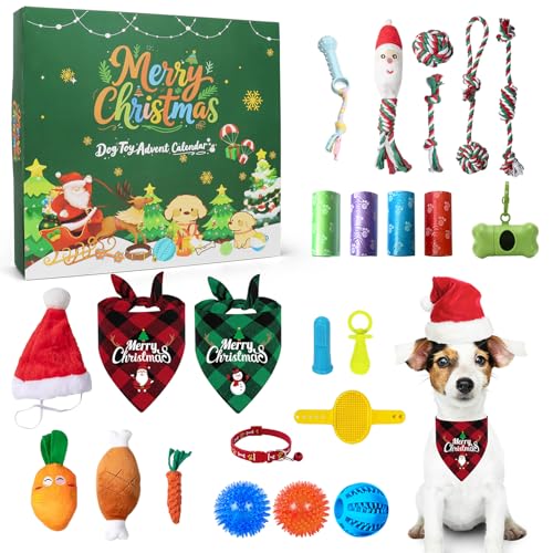 ORNACELE Dog Advent Calendar 24 Days Toy Set
