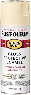 Rust-Oleum 7794830-6PK Stops Rust Spray Paint, 12 oz, Gloss Antique White, 6 Pack
