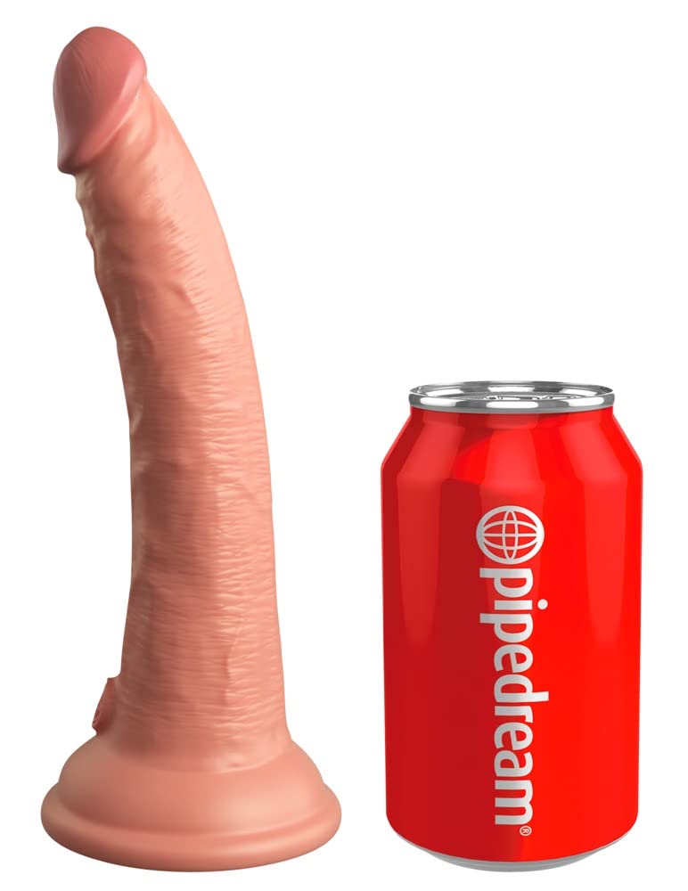 King Cock 7" Silicone Dual Density Cock, Light, 7 Zoll