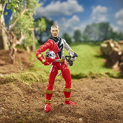 Boneco Power Rangers Lightning Collection, Figura de 15 cm - Dino Fury Ranger Vermelho - F4503 - Has