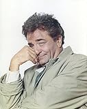 Peter Falk Posed in Gray Coat Portrait with White Background Photo Print (8 x 10)