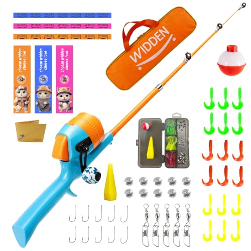 WIDDEN Kids Fishing Pole, Telescopic Fishing Rod, Toddler...