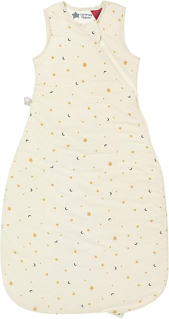 TommeeTippeeBaby Sleep Bag, The OriginalGrobag, Hip-Healthy Design, Soft Cotton-Rich Fabric, 18-36m, 3.5 TOG, Oatmeal Marl Star
