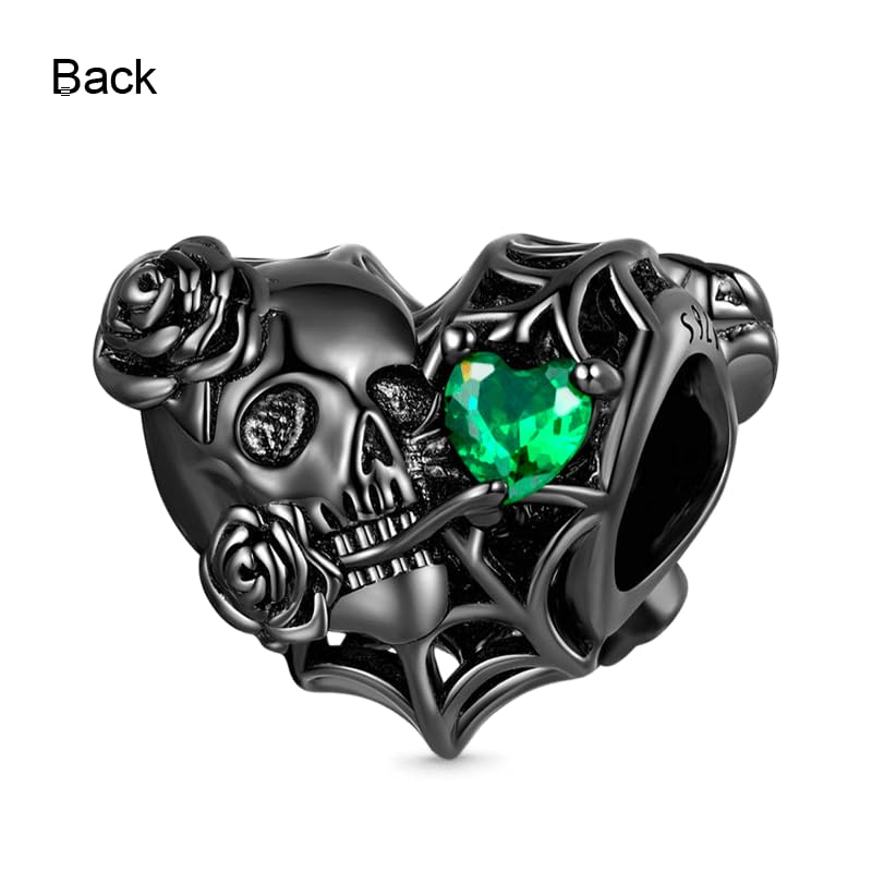 Image of GNOCE Witch Cauldron Pendant Charm,S925 Sterling Silver with Ruby Gemstones Dangle Charms Bead For Bracelets /Necklace Jewelry Gift For Women Girls Wife Daughter