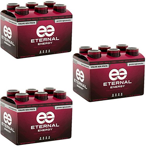 Eternal Energy Premium Energy Shot (Pomegranate, 6 count