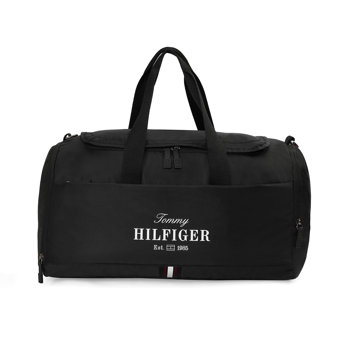tommy hilfiger Duffel Bag Capshaw - Black | Water-Resistant | Printed Travel Gym Bag with Detachable Shoulder Strap & 1-Year Warranty | 29L Capacity-picture-13