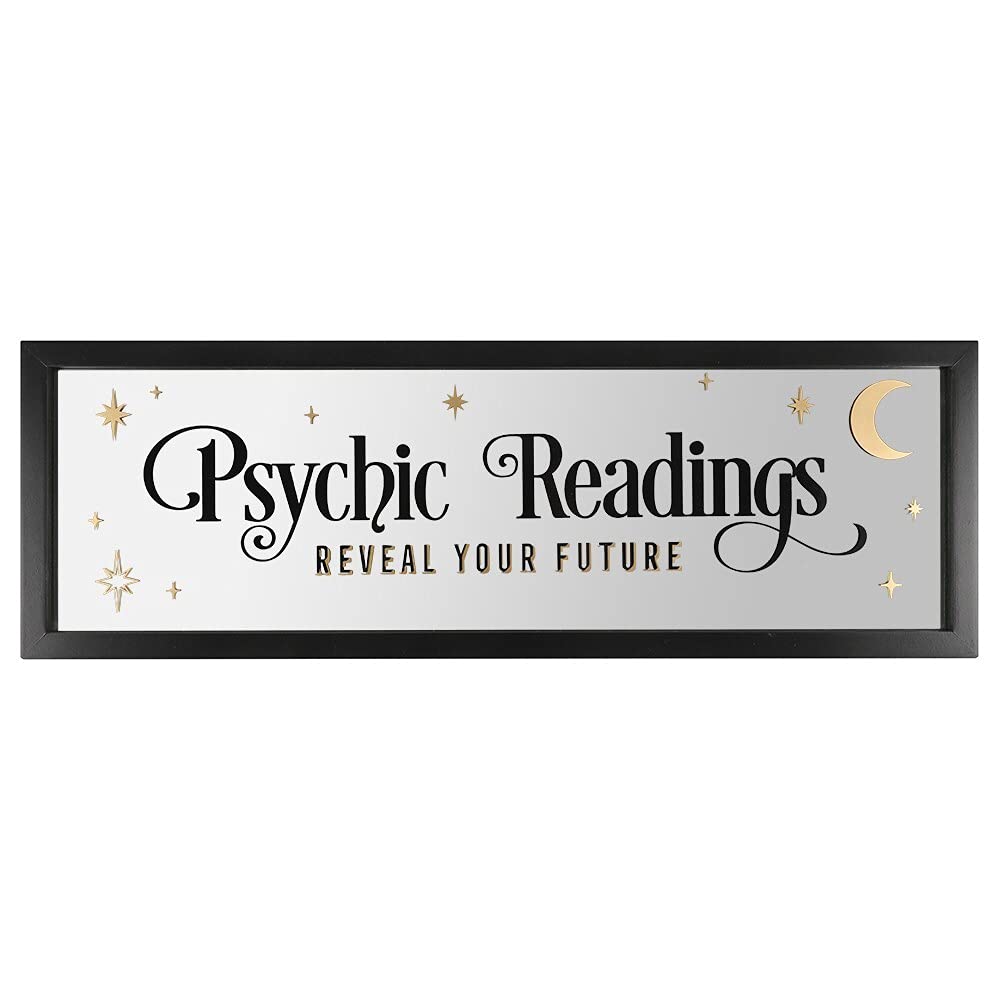 Something Different FT_52030 Mirrored Wall Hanging | Psychic Readings | 1pc. 1720g, White/Black