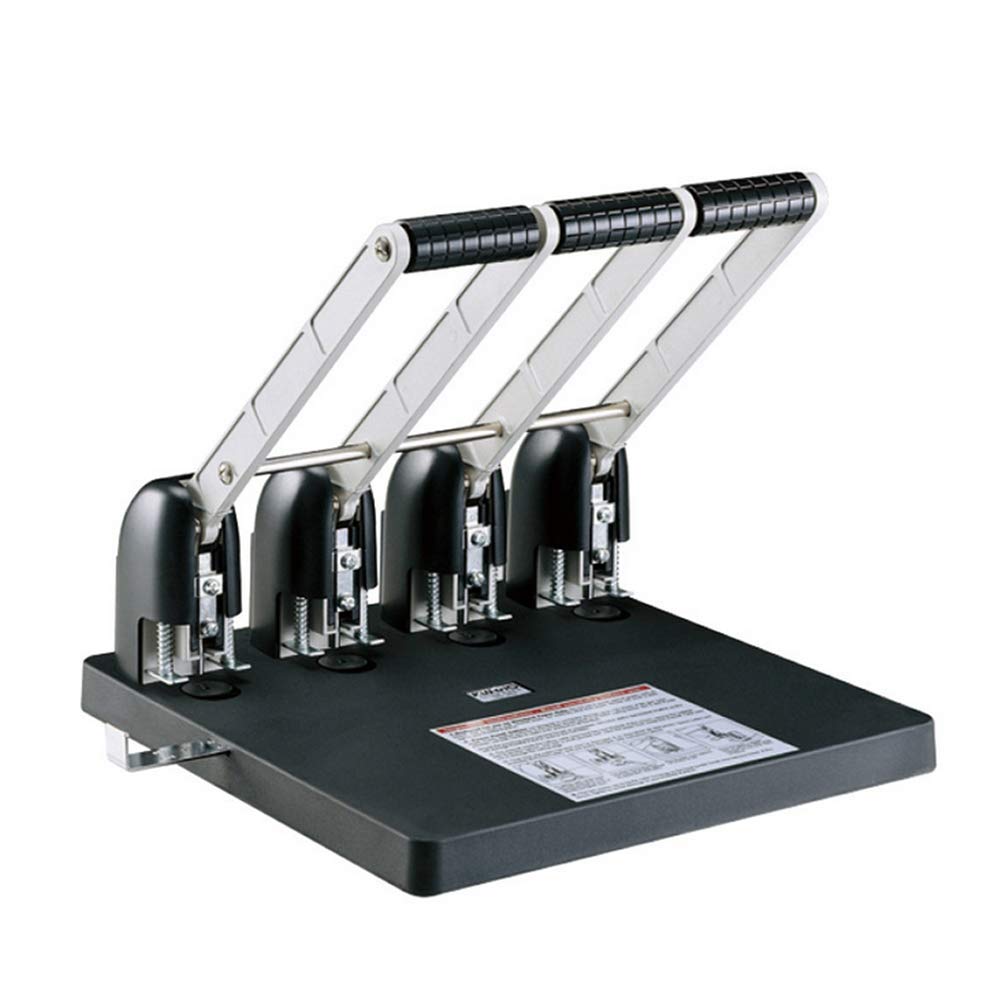 Hanchen - Perforadora manual de 4 agujeros (capacidad para 150 hojas) 4mm blade head