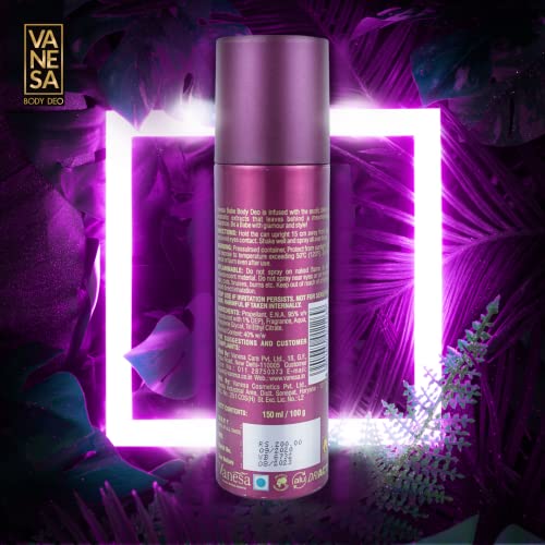 Image of VANESA Babe & Shero Body Deo - 150ML Each (Pack of 2) | Long Lasting Deodorant Spray for Women