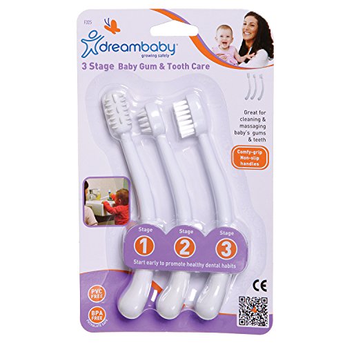 Image of Dreambaby Toothbrush Set 3 Stage, White