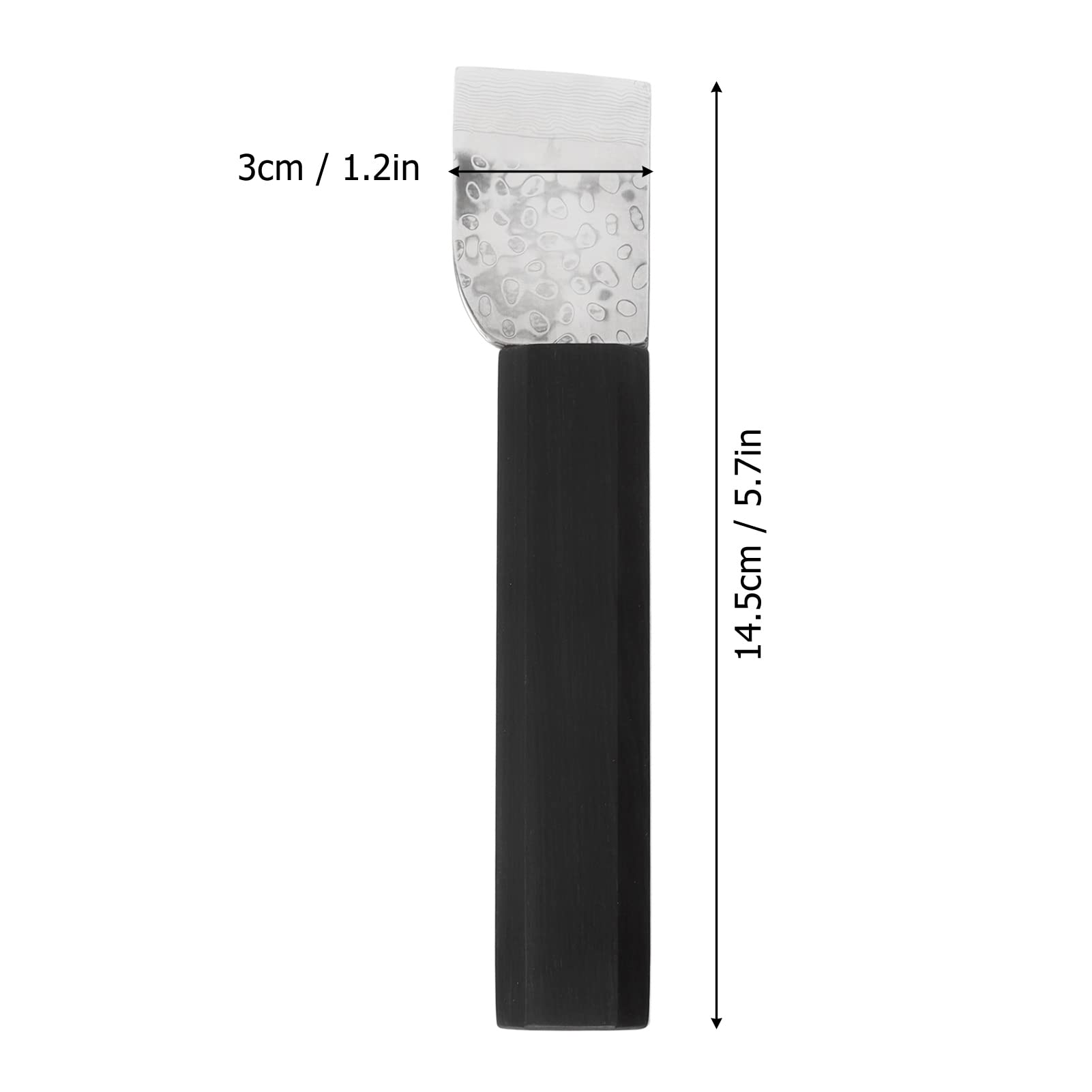 Cuchillo De Corte para Cuero, Cuchillo con Mango De Madera, Cuchillo De Trabajo De Cuero para Corte Artesanal De Cuero