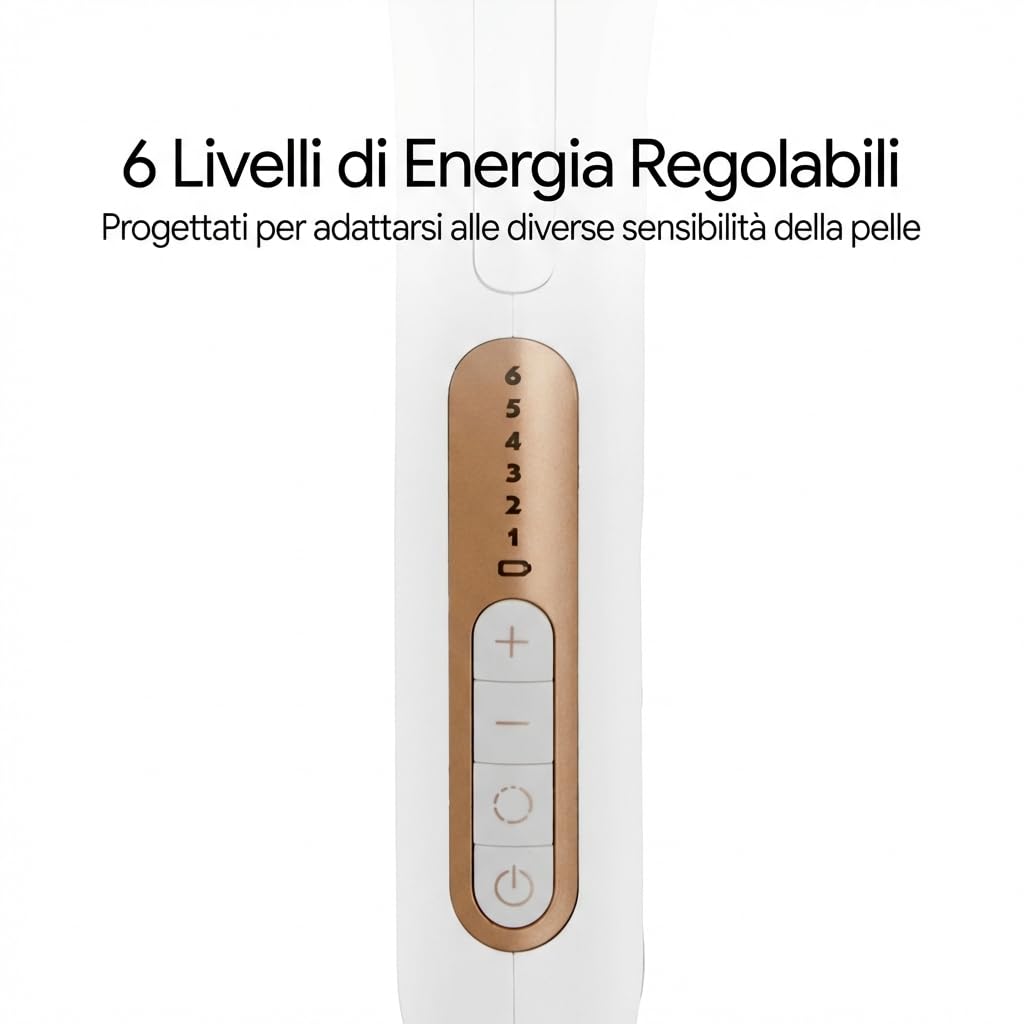 Sensica Sensilight PRO Epilatore IPL a Luce Pulsata Senza Fili per Donna e Uomo, Epilazione a Casa, Finestra XL Corpo, Testina Precisione Viso, Auto Glide, 6 Livelli di Energia, Sensori Intelligenti