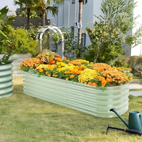 Jardinière facile à assembler avec bord en caoutchouc pour fleurs - 4