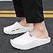 Fusecottc Men's Summer Lightweight Slippers - Fashion Cool Indoor Outdoor Beach Shoes, Casual Home Footwear (11,white)