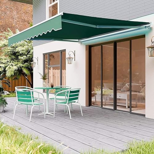 Toldo retráctil para patio impermeable protección UV lona de repuesto ELzEy 5m 3