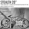 Elite BMX Freestyle Bike, Durable Steel Frame, Available in 16", 18", and 20" Sizes. New Sizes 26" and 29" BMX Bicycles. (Black Red, 20") #5