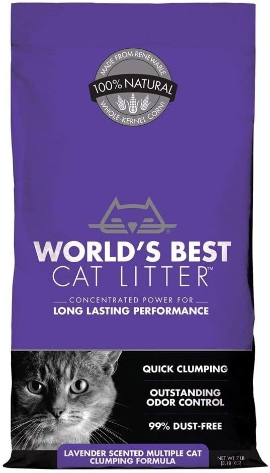World's Best Cat Litter Extra Strength Lavender 7 lbs