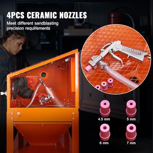 60 Gallon Sandblasting Cabinet with Stand