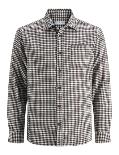 JACK & JONES Jjjames Mini Check Shirt LS, Azul Marino, XXL Hombres