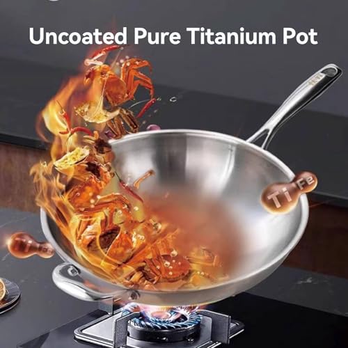 Titanium Wok Pure antiadherente sin recubrimiento 11.81 in miniatura 2