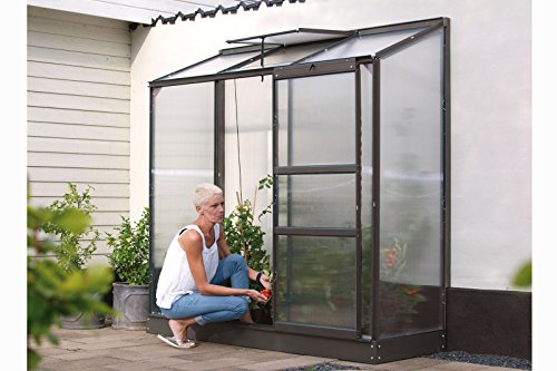 Preisvergleich Produktbild Vitavia Anlehngewächshaus Ida 1300 HKP 4 mm 1,30 m², schwarz