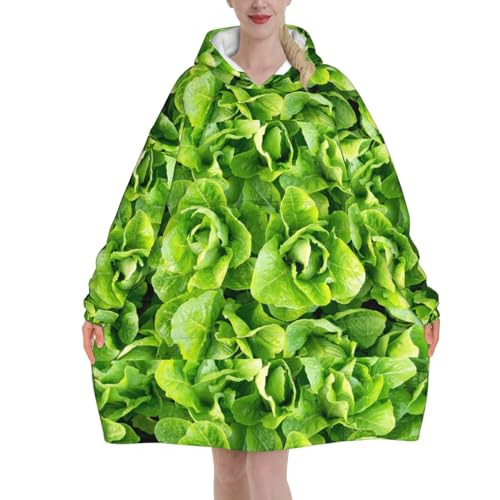 Sweat à capuche couverture flanelle oversize unisexe avec manches et grande poche