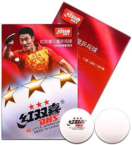 DHS White Table Tennis Balls PING PONG3 Star