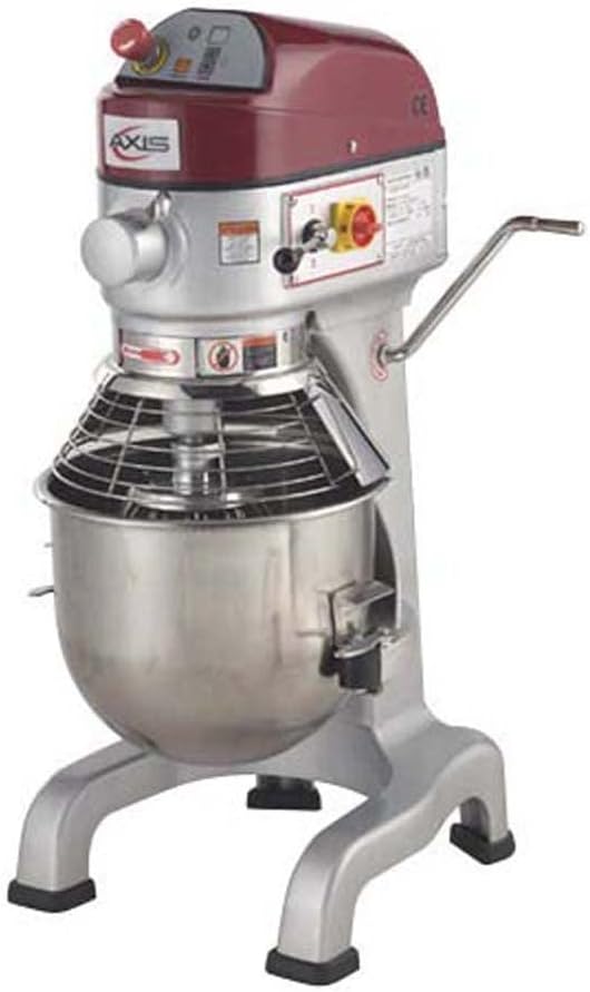 Axis Equipment AX-M20 Stainless Steel Commercial Planetary Mixer, 20 qt. Capacity, 36-25/128" Height x 16-115/128" Width x 20-51/64" Depth