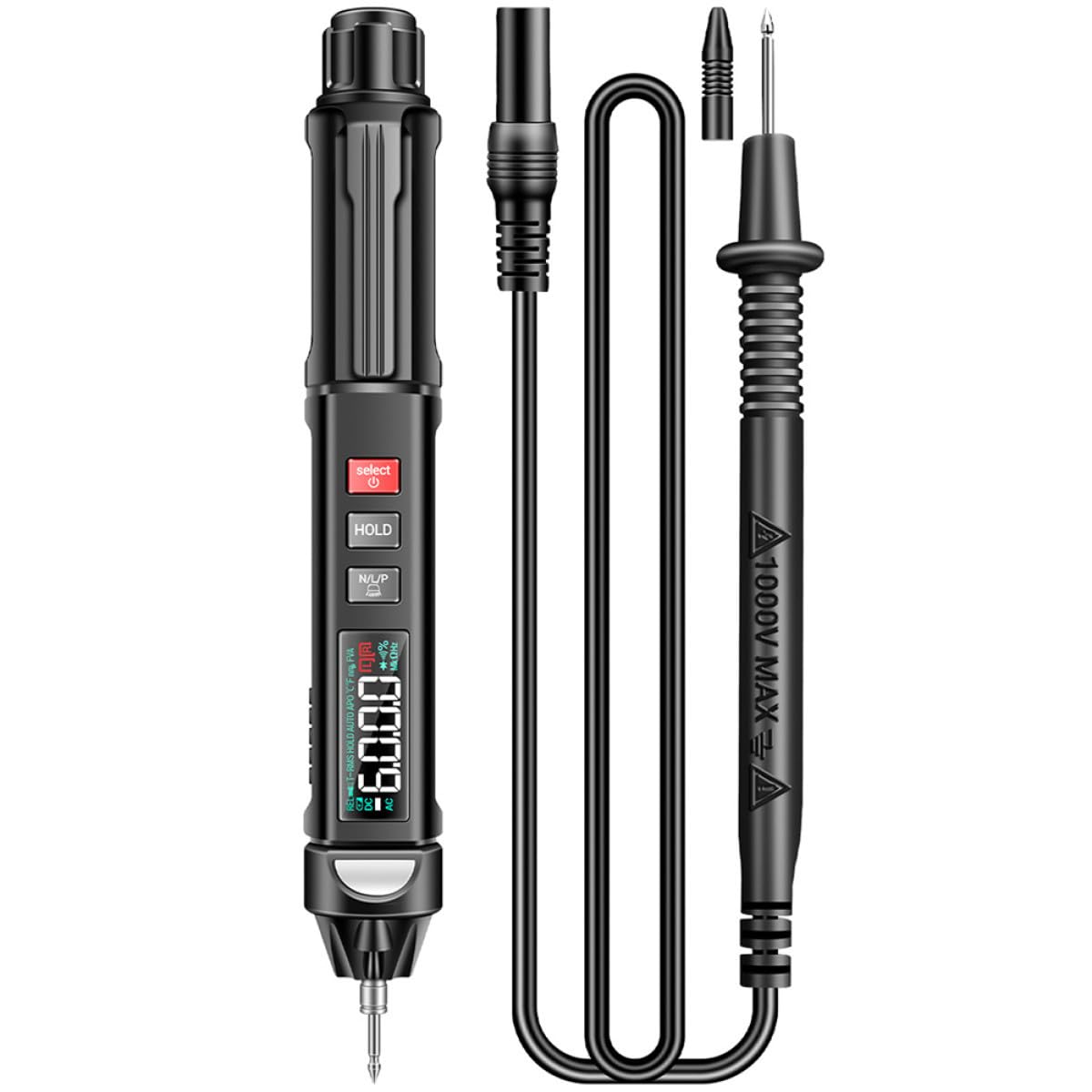 DOITOOL A3009 Digital Multimeter Pen Voice Prompt Voltmeter Ohmmeter Multi Tester for Voltage Resistance Temperature Electrical Testing Tool for Electricians