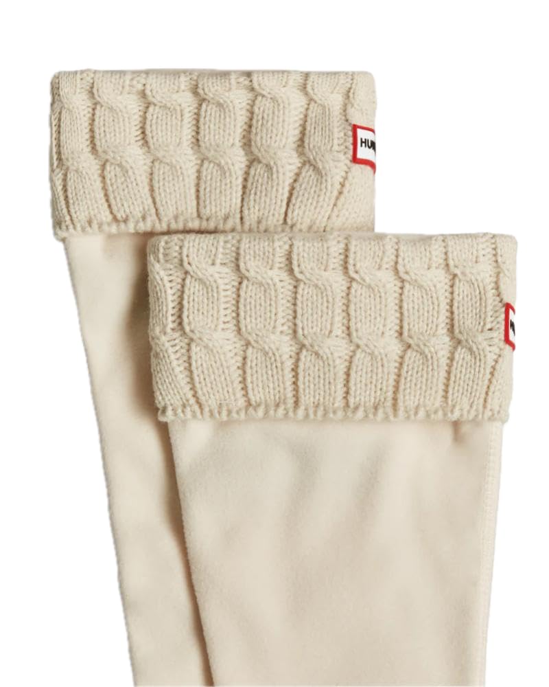 HUNTER Unisex Recycled Mini Cable Sock Tall Polyfleece