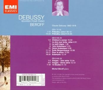 クラシック Michel beroff Debussy Michel Beroff - Debussy: Piano Works [Japan LTD HQCD] TOCE