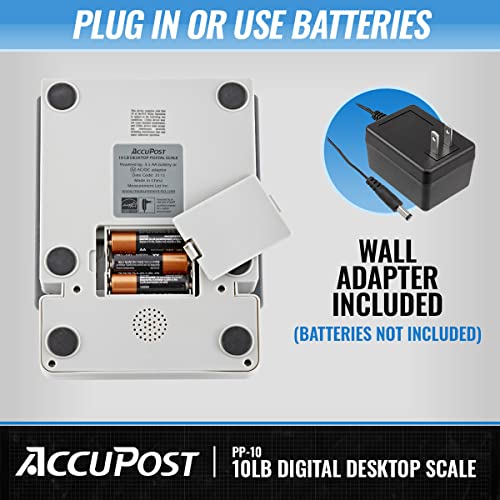 Accupost 10Lb Desktop Digital Shipping Postal Scale With Ac Plug #TOP3