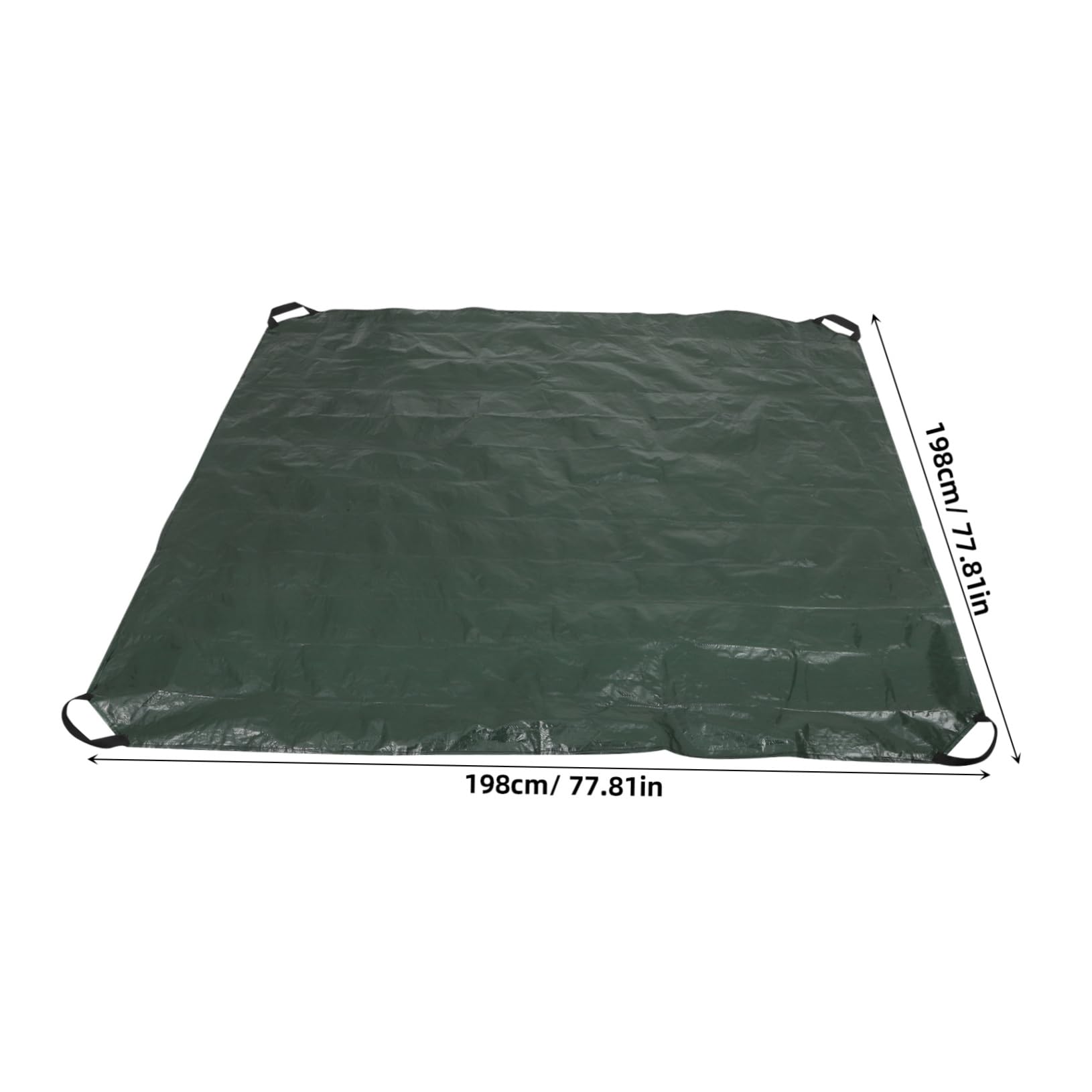 Faltbarer Gartensack aus Pe Wiederverwendbar mit Griffen Grün für Laub und Gartenabfälle in Garten und Hof