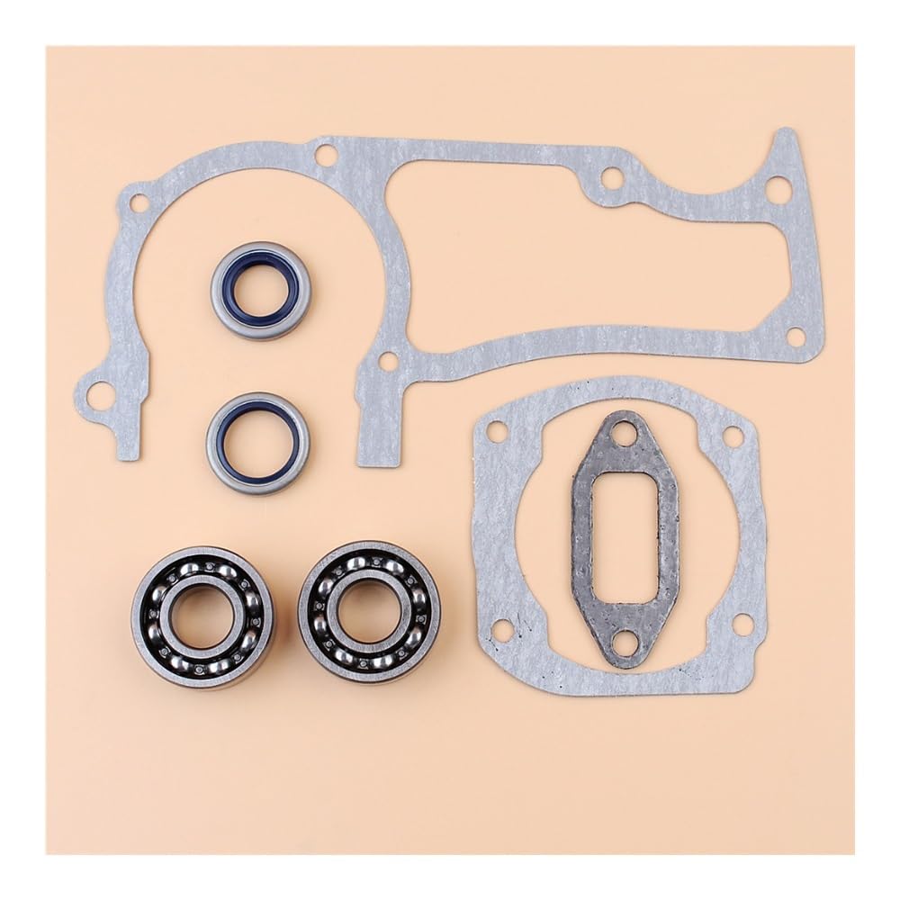 Juego de Juntas y retenes Aceite for cojinetes cigüeñal Compatible con Piezas Motosierra 362, 365, 371 372